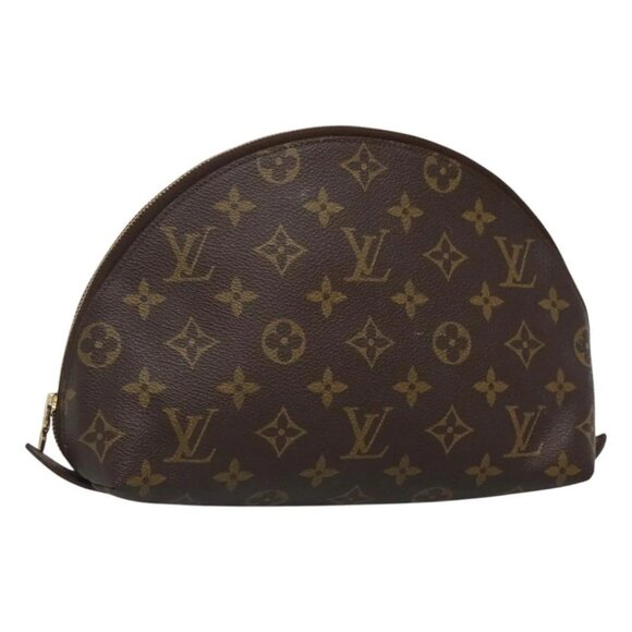 LOUIS VUITTON Monogram Trousse Demi Ronde Cosmetic Pouch - Picture 1 of 15